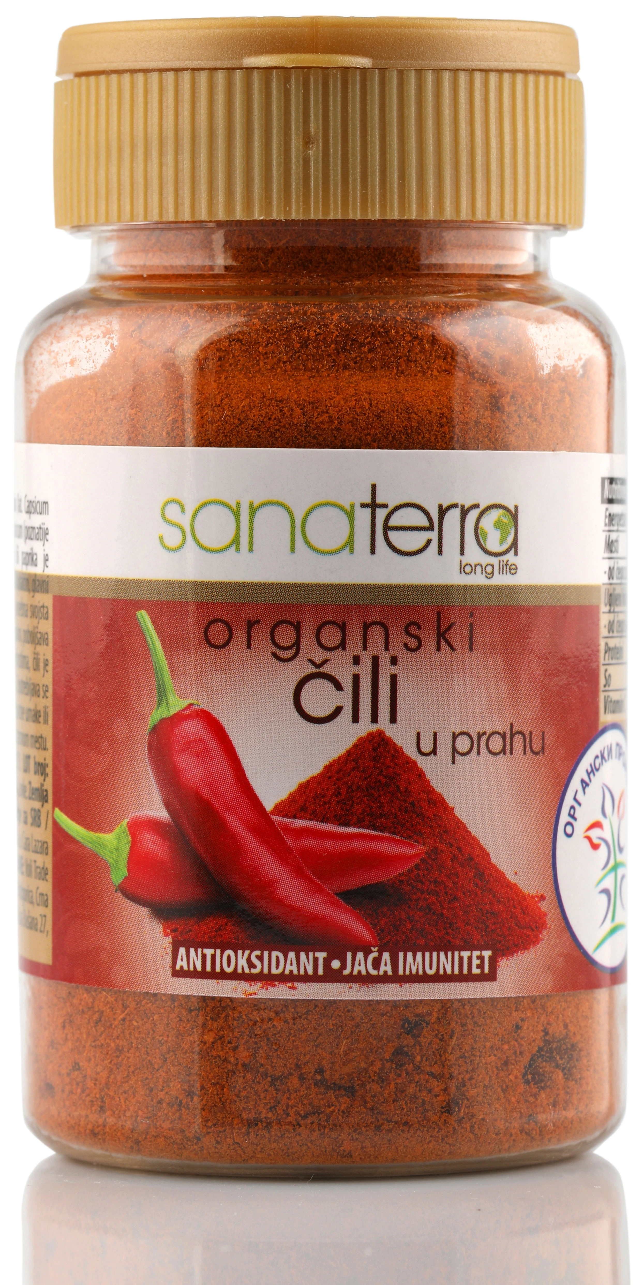 Čili paprika u prahu (organski proizvod) 50 g Sanaterra